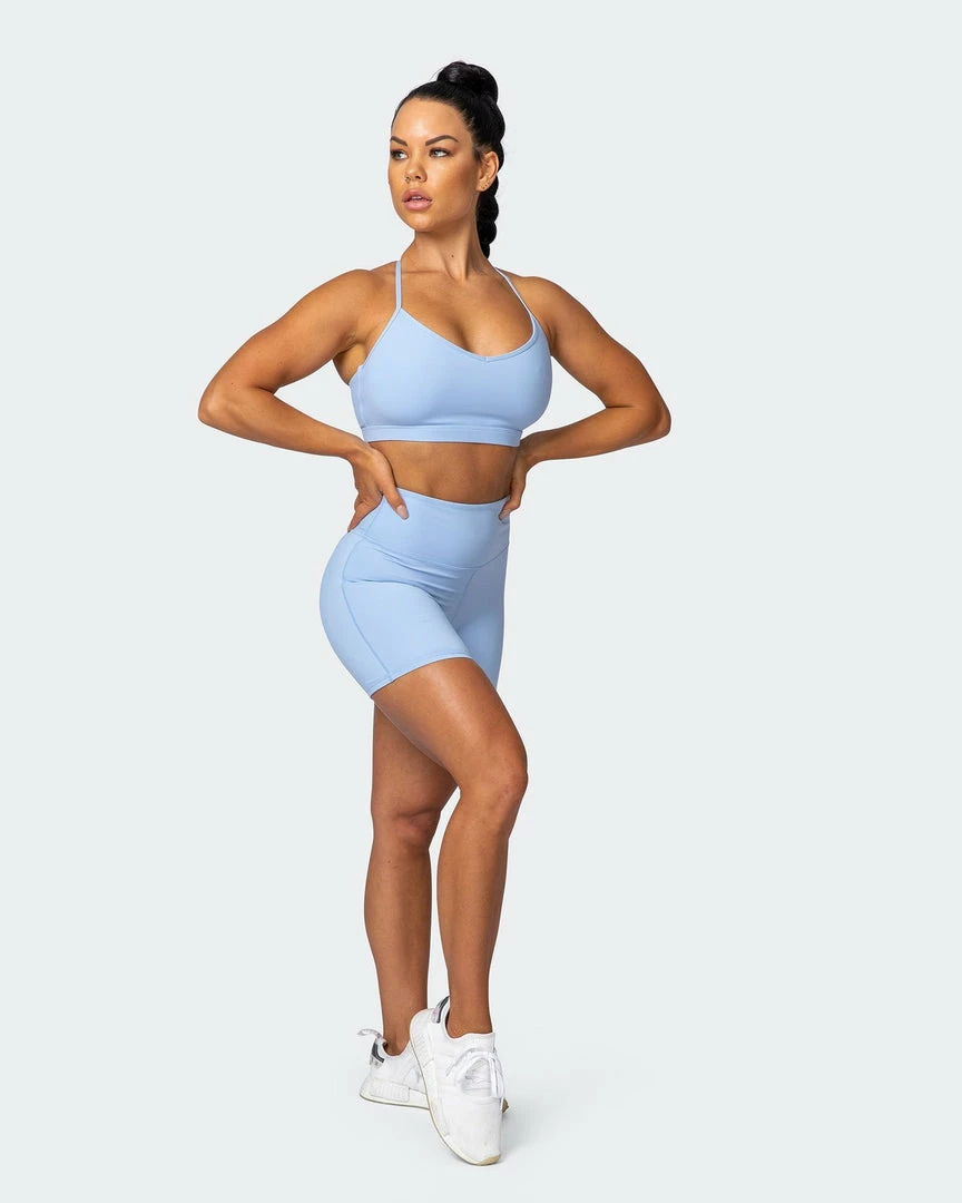 Buy 👍 Muscle Nation 👩 Womens Free Throw Bralette - Cashmere Blue 👍 8 Muscle Nation Womens Free Throw Bralette - Cashmere Blue