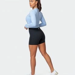 Muscle Nation Womens Half Time Long Sleeve - Cashmere Blue