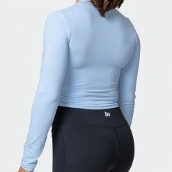Muscle Nation Womens Half Time Long Sleeve - Cashmere Blue