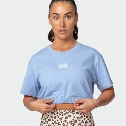 Muscle Nation Womens Point Guard Tee - Cashmere Blue