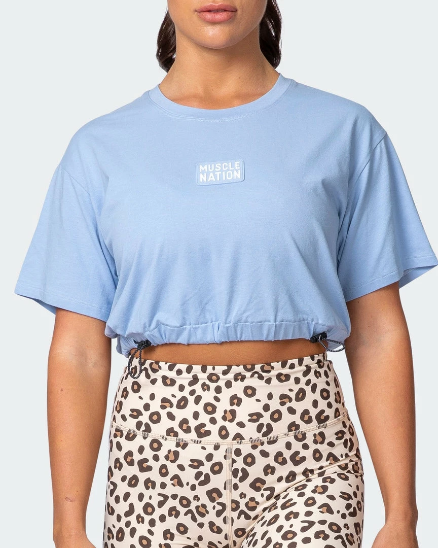 Buy ๐ฅ Muscle Nation ๐ฉ Womens Point Guard Tee - Cashmere Blue ๐คฉ 4 Muscle Nation Womens Point Guard Tee - Cashmere Blue