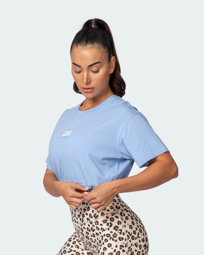 Buy ๐ฅ Muscle Nation ๐ฉ Womens Point Guard Tee - Cashmere Blue ๐คฉ 6 Muscle Nation Womens Point Guard Tee - Cashmere Blue