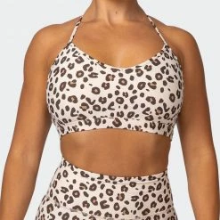 Brand new 😀 Muscle Nation 👩 Womens Free Throw Bralette - Cheetah Print ⌛ 15 Muscle Nation Womens Free Throw Bralette - Cheetah Print