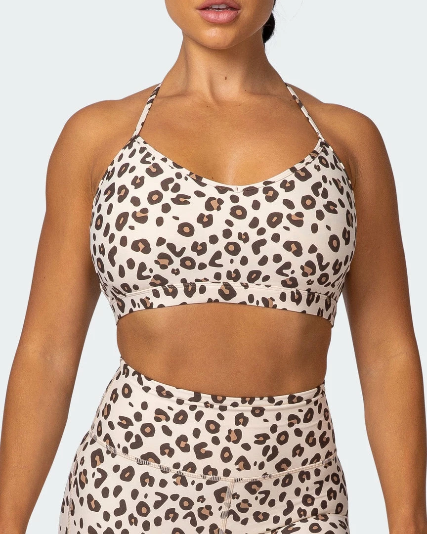 Brand new 😀 Muscle Nation 👩 Womens Free Throw Bralette - Cheetah Print ⌛ 6 Muscle Nation Womens Free Throw Bralette - Cheetah Print
