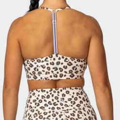 Brand new 😀 Muscle Nation 👩 Womens Free Throw Bralette - Cheetah Print ⌛ 19 Muscle Nation Womens Free Throw Bralette - Cheetah Print