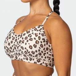Brand new 😀 Muscle Nation 👩 Womens Free Throw Bralette - Cheetah Print ⌛ 20 Muscle Nation Womens Free Throw Bralette - Cheetah Print