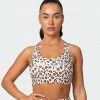 Muscle Nation Womens Strike Bra - Cheetah Print
