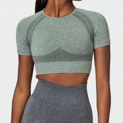 Best Sale ๐ Muscle Nation Classic Seamless Tee - Khaki Marl ๐ฉ Womens โ๏ธ 31 Muscle Nation Classic Seamless Tee - Khaki Marl Womens