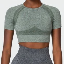 Best Sale ๐ Muscle Nation Classic Seamless Tee - Khaki Marl ๐ฉ Womens โ๏ธ 33 Muscle Nation Classic Seamless Tee - Khaki Marl Womens