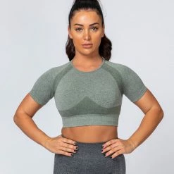 Best Sale ๐ Muscle Nation Classic Seamless Tee - Khaki Marl ๐ฉ Womens โ๏ธ 20 Muscle Nation Classic Seamless Tee - Khaki Marl Womens