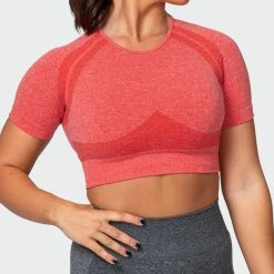 New ๐ Muscle Nation Classic Seamless Tee - Poppy Marl โจ 29 Muscle Nation Classic Seamless Tee - Poppy Marl