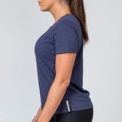 Muscle Nation Classic Womens Tee - Navy