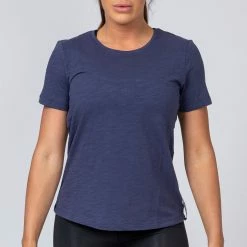 Muscle Nation Classic Womens Tee - Navy