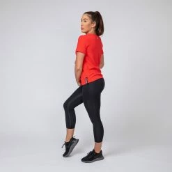 Muscle Nation Classic Womens Tee - Red