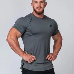 Muscle Nation ClimaFlex Tshirt - Charcoal Marl Mens