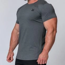 Muscle Nation ClimaFlex Tshirt - Charcoal Marl Mens