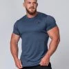 Buy ๐ Muscle Nation ClimaFlex Tshirt - Navy Marl Mens ๐ 2 Muscle Nation ClimaFlex Tshirt - Navy Marl Mens
