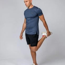 Muscle Nation ClimaFlex Tshirt - Navy Marl Mens