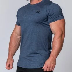 Muscle Nation ClimaFlex Tshirt - Navy Marl Mens
