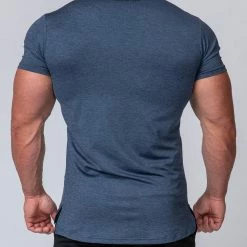 Muscle Nation ClimaFlex Tshirt - Navy Marl Mens