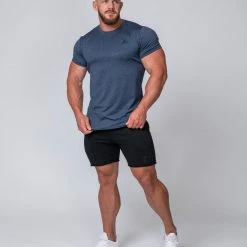 Muscle Nation ClimaFlex Tshirt - Navy Marl Mens