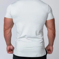 Outlet 👍 Muscle Nation ClimaFlex Tshirt - White Marl Mens 👍 17 Muscle Nation ClimaFlex Tshirt - White Marl Mens