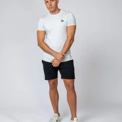Outlet 👍 Muscle Nation ClimaFlex Tshirt - White Marl Mens 👍 19 Muscle Nation ClimaFlex Tshirt - White Marl Mens