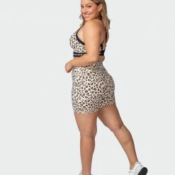 Muscle Nation Womens Combo Bra - Cheetah Print