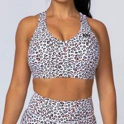 Muscle Nation Comfort Bra - Micro Leopard Womens