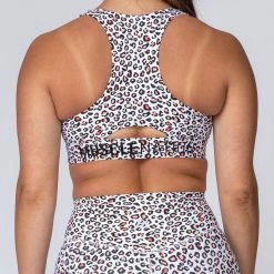 Muscle Nation Comfort Bra - Micro Leopard Womens