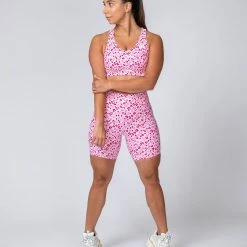 Muscle Nation Comfort Bra - Pink Leopard