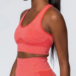 Muscle Nation Womens Comfort Seamless Bra - Poppy Marl