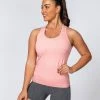 Muscle Nation Womens Comfort Seamless Tank - Ballet Pink Marl