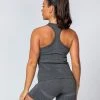 Muscle Nation Comfort Seamless Tank - Charcoal Marl Womens