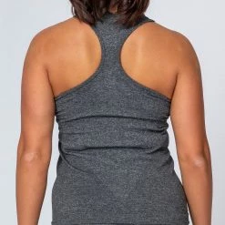 Muscle Nation Comfort Seamless Tank - Charcoal Marl Womens