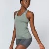 Cheap 🤩 Muscle Nation Comfort Seamless Tank - Khaki Marl ❤️ 1 Muscle Nation Comfort Seamless Tank - Khaki Marl