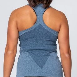 Muscle Nation Comfort Seamless Tank - Navy Marl