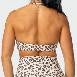 Muscle Nation Womens Coastal Bralette - Cheetah Print
