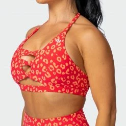 Budget 😀 Muscle Nation 👩 Womens Coastal Bralette - Vibrant Cheetah Print 🥰 12 Muscle Nation Womens Coastal Bralette - Vibrant Cheetah Print