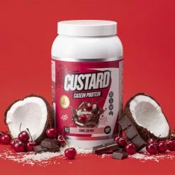 Muscle Nation CUSTARD Casein Protein - Choc Cherry - 25 Serves 30% EOFY SALE