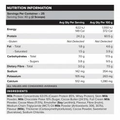 Muscle Nation CUSTARD Casein Protein - Choc Mint - 25 Serves