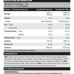 Muscle Nation CUSTARD Casein Protein - Cinnamon Churros - 25 Serves 30% EOFY SALE