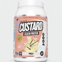 Muscle Nation CUSTARD Casein Protein - Vanilla - 25 Serves