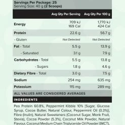 Muscle Nation 30% EOFY SALE CUSTARD Plant Protein - Choc Mint - 25 Serves