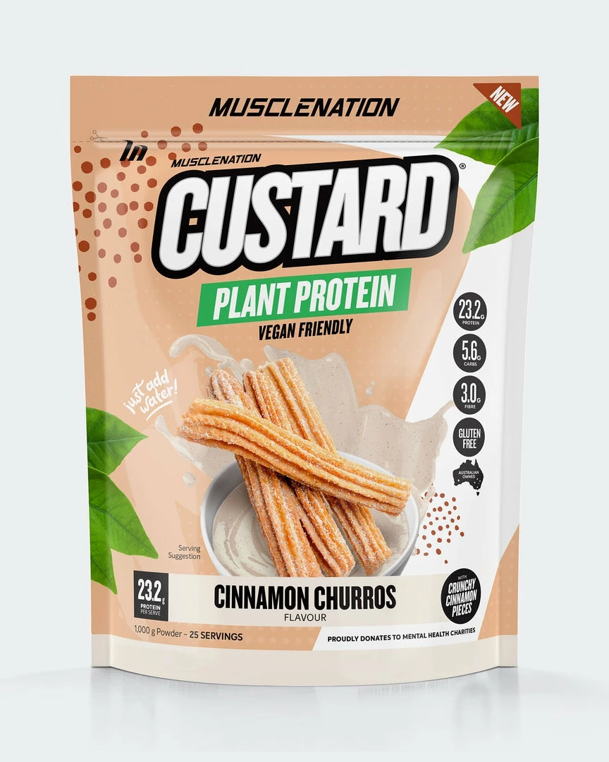 Wholesale 👍 Muscle Nation 30% EOFY SALE CUSTARD Plant Protein - Cinnamon Churros - 25 Serves 😀 3 Muscle Nation 30% EOFY SALE CUSTARD Plant Protein - Cinnamon Churros - 25 Serves