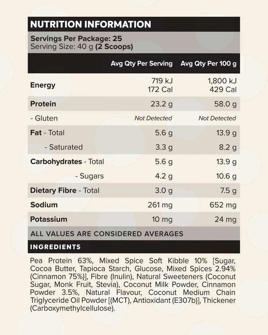 Wholesale 👍 Muscle Nation 30% EOFY SALE CUSTARD Plant Protein - Cinnamon Churros - 25 Serves 😀 4 Muscle Nation 30% EOFY SALE CUSTARD Plant Protein - Cinnamon Churros - 25 Serves