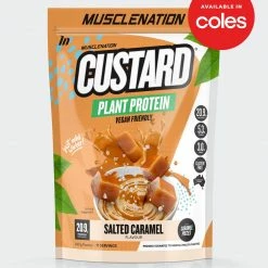 Muscle Nation 30% EOFY SALE CUSTARD Plant Protein - Salted Caramel - 11 Serves