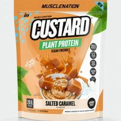 Muscle Nation 30% EOFY SALE CUSTARD Plant Protein - Salted Caramel - 25 Serves