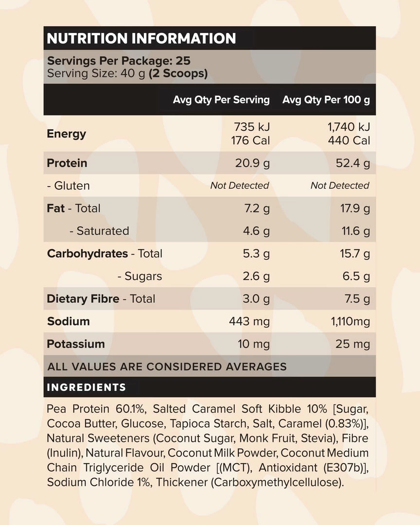 Brand new ๐ Muscle Nation 30% EOFY SALE CUSTARD Plant Protein - Salted Caramel - 25 Serves ๐ฅ 4 Muscle Nation 30% EOFY SALE CUSTARD Plant Protein - Salted Caramel - 25 Serves