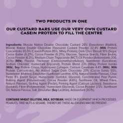 Muscle Nation CUSTARD Protein Bar - Choc Fudge Brownie - Box Of 12 30% EOFY SALE